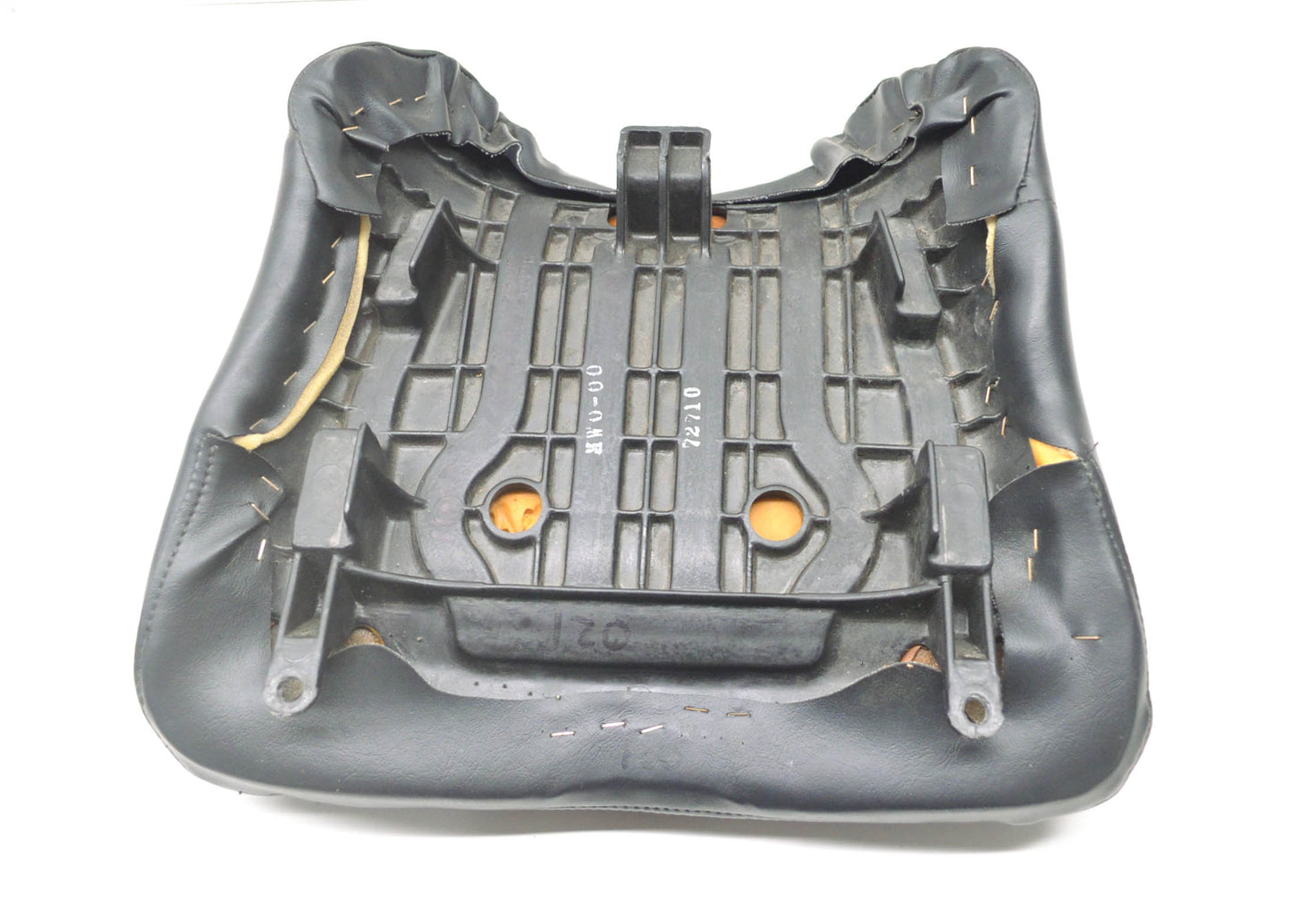 OEM Honda 1998-1999 CBR900RR Black Flame Stitch Rear Passenger Seat