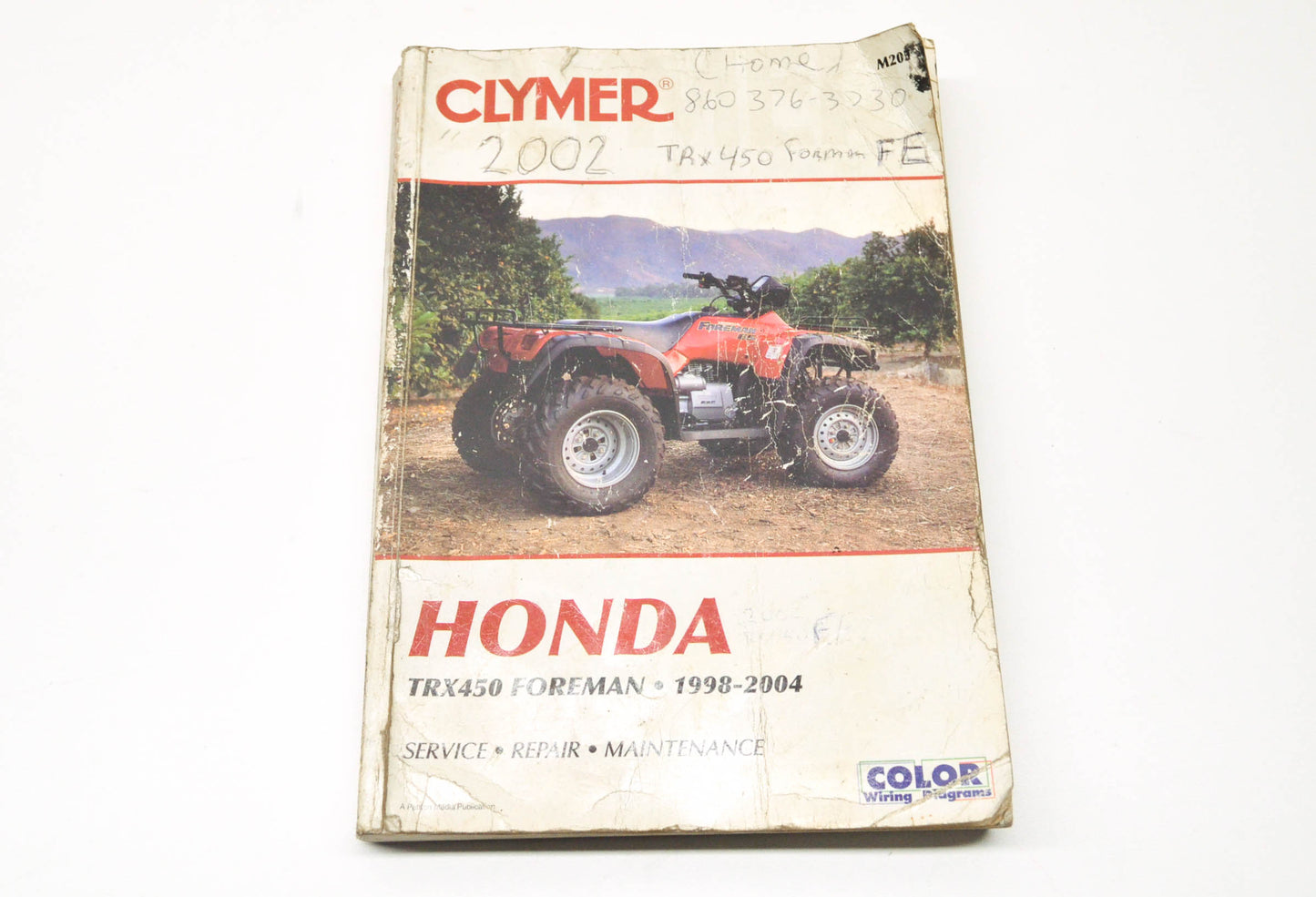 Clymer M205 1998-2004 Honda TRX450 Foreman FE Service Manual