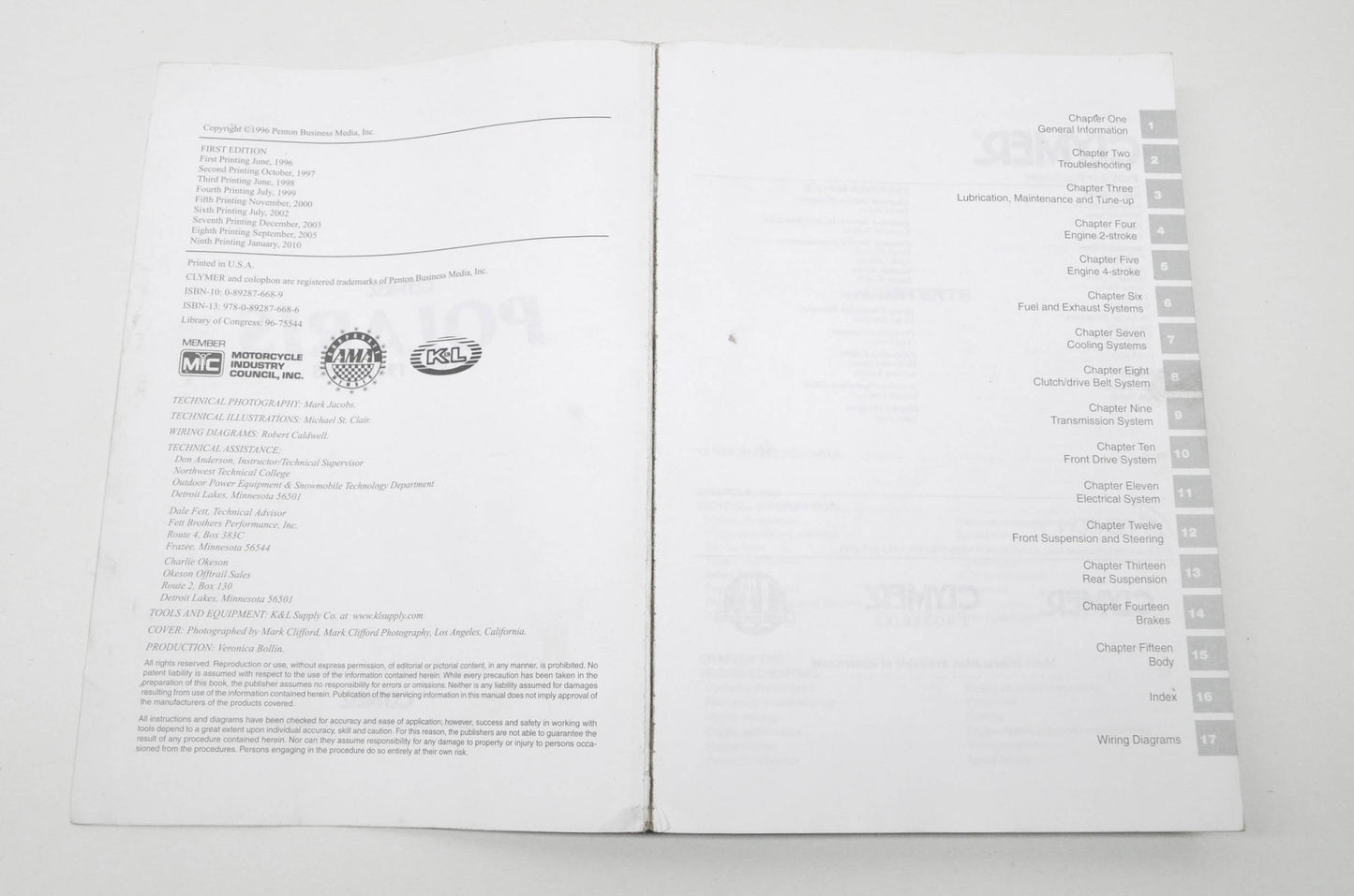 Clymer 1985-1995 Polaris ATV Maintenance Repair Manual
