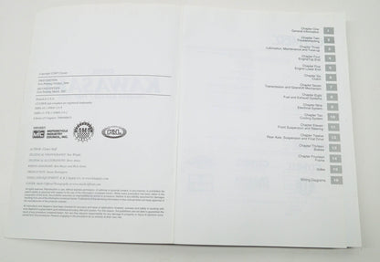 Clymer M385-2 1987-2004 Kawasaki Mojave KSF250 Service Manual NOS