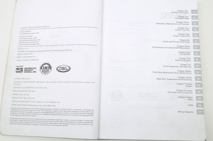Clymer 2000-2006 Honda TRX350 Rancher Service Manual