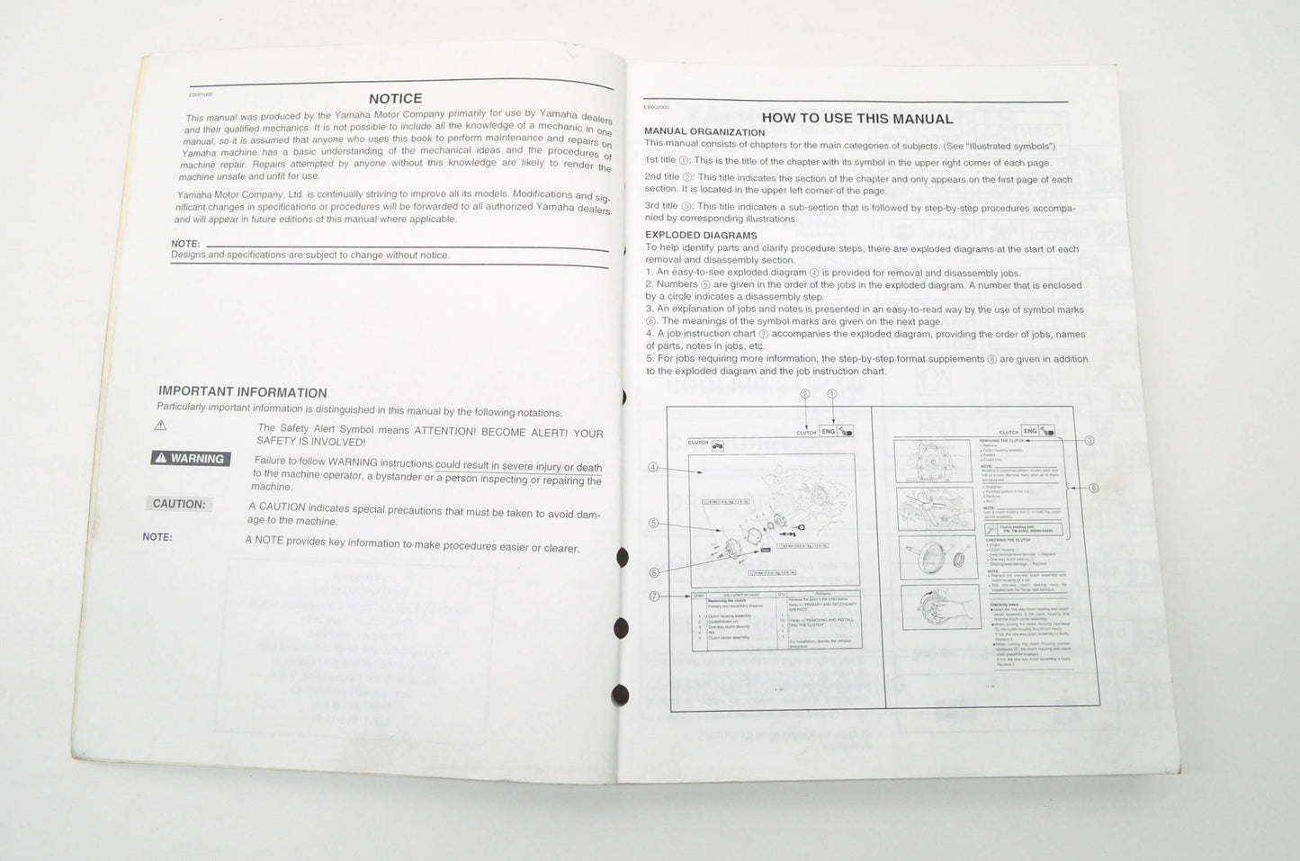 OEM Yamaha LIT-11616-15-01 YFM660FP-S Service Manual NOS