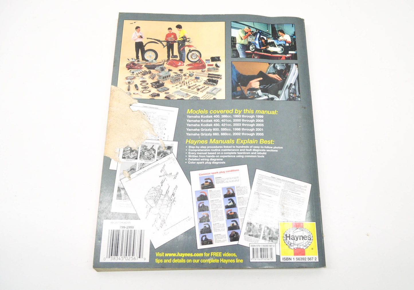 Haynes 1993-2005 Yamaha Kodiak Grizzly Service Manual