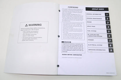 OEM Suzuki 99500-43045-01E Service Manual LT-A400/F