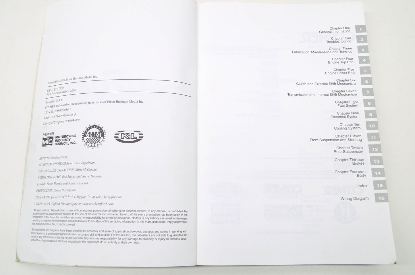 Clymer M270 2003-2007 LT-Z400 Service Manual