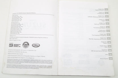 OEM Suzuki 1985-1990 LT230/LT250 Service Manual