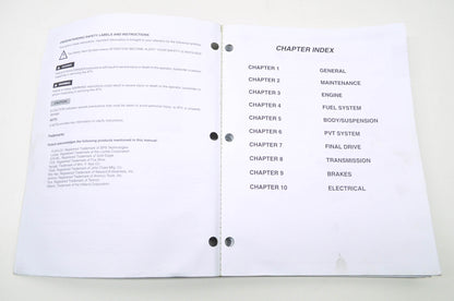 OEM Polaris 9918065 Service Manual 03 Sportsman 400/500