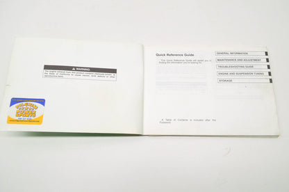OEM Kawasaki 99987-1268 Owner's Manual KX250-N2