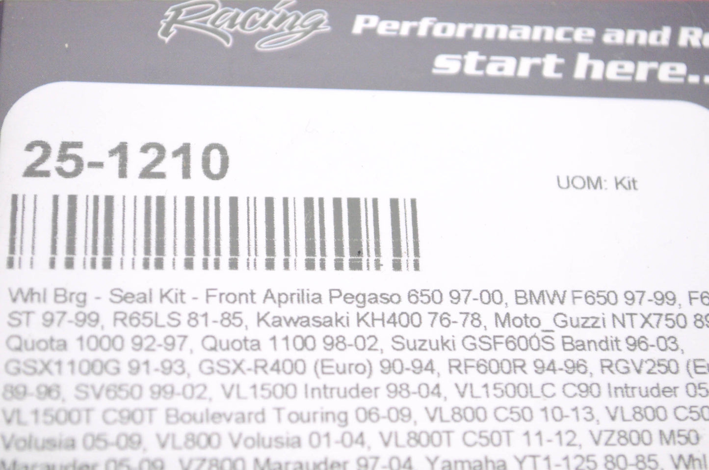 All Balls 25-1210 Front Wheel Bearing Seal Kit NOS