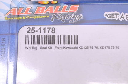 All Balls 25-1178, KED30-02M Kawasaki Front Wheel Bearing Seal Kit NOS