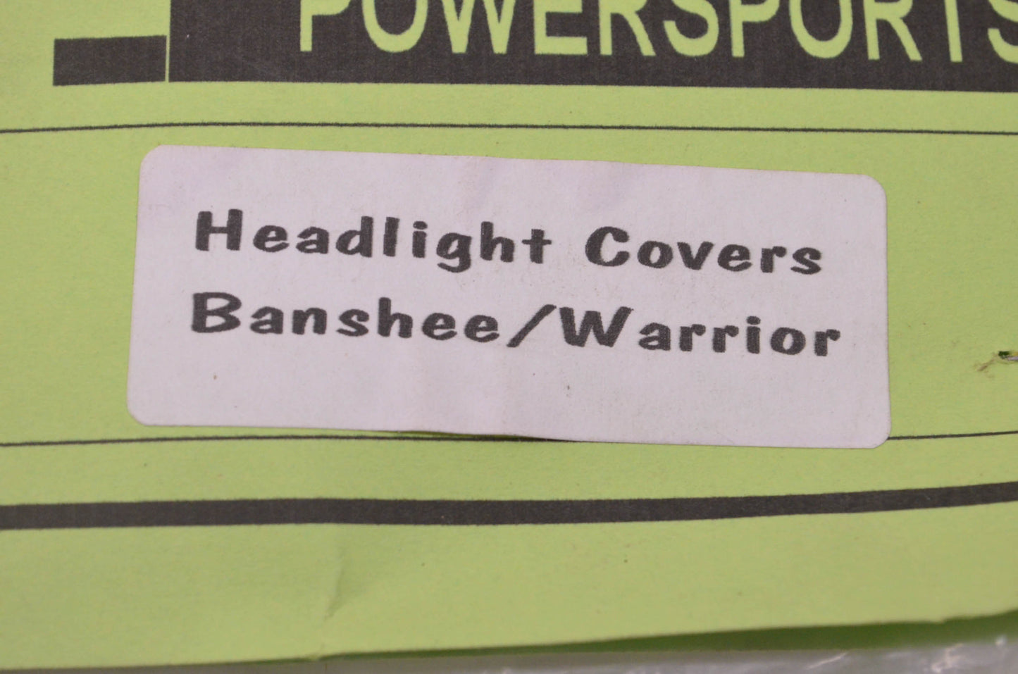 Yamaha Banshee/Warrior Purple Black White Yellow Headlight Cover Qty 2 NOS