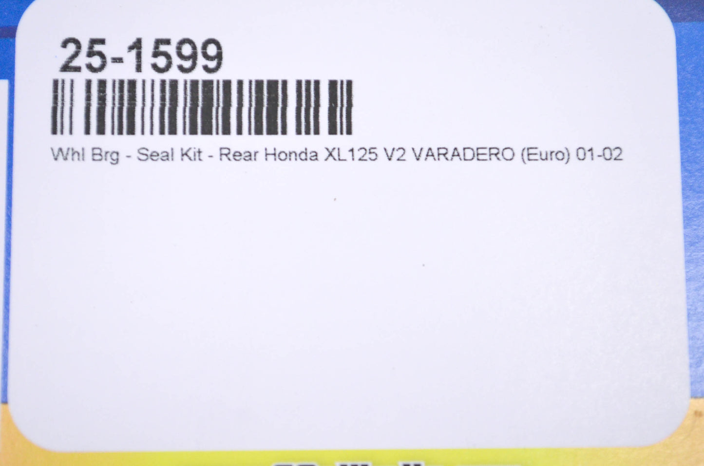 All Balls 25-1599, DEU30-01Z Honda Rear Wheel Bearing Seal Kit NOS