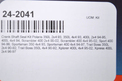 All Balls 24-2041 Polaris Crank Shaft Seal Kit NOS