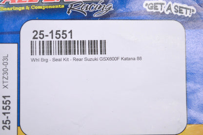 All Balls 25-1551, XTZ30-03L Suzuki Rear Wheel Bearing Seal Kit NOS