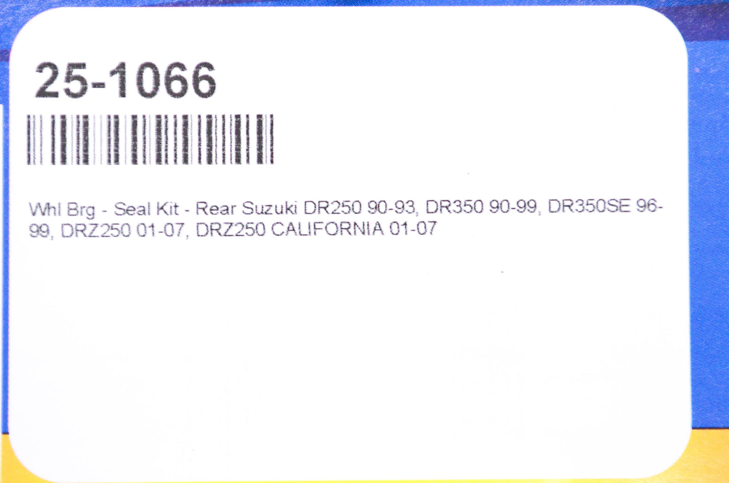 All Balls 25-1066 Rear Wheel Bearing Seal Kit