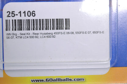 All Balls 25-1106, GYZ30-011 Rear Wheel Bearing Seal Kit NOS