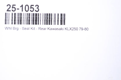 All Balls 25-1053, AGO30-02G Kawasaki Rear Wheel Bearing Seal Kit NOS
