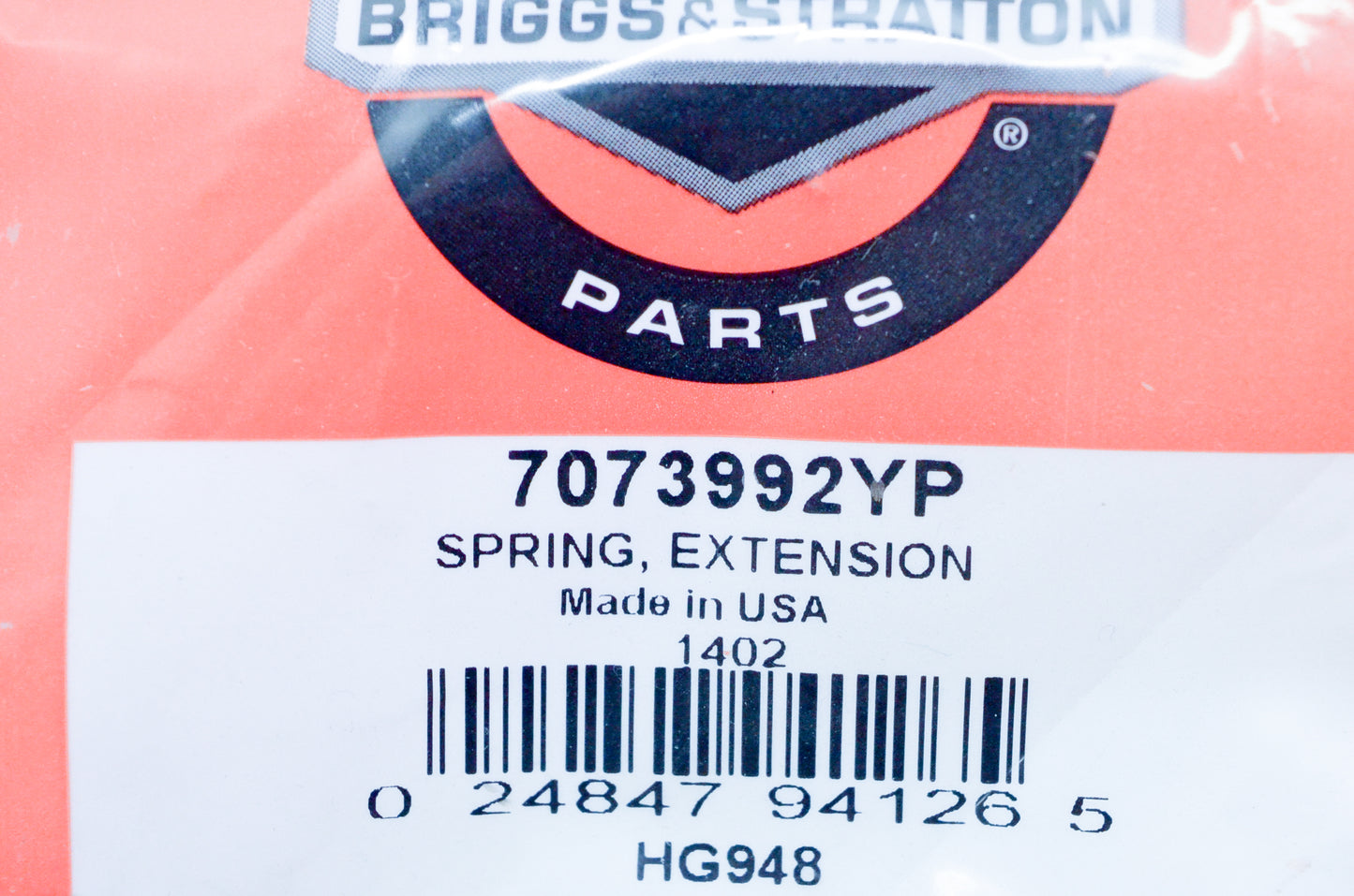 Briggs&Stratton 7073992YP Extension Spring NOS