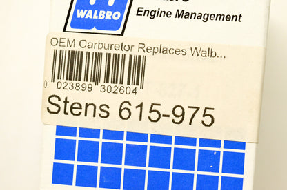 Walbro 615-975, WT-827-1 Carburetor NOS