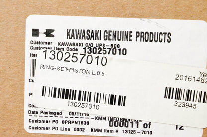 OEM Kawasaki 13025-7010 0.5 L Piston Ring Kit NOS