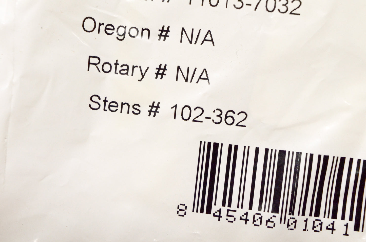 Dealer's Choice 15-1316P, 102-362, 11013-7032 Air Filter NOS