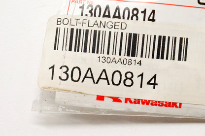 New OEM Kawasaki 130AA0814 Flanged Bolt NOS