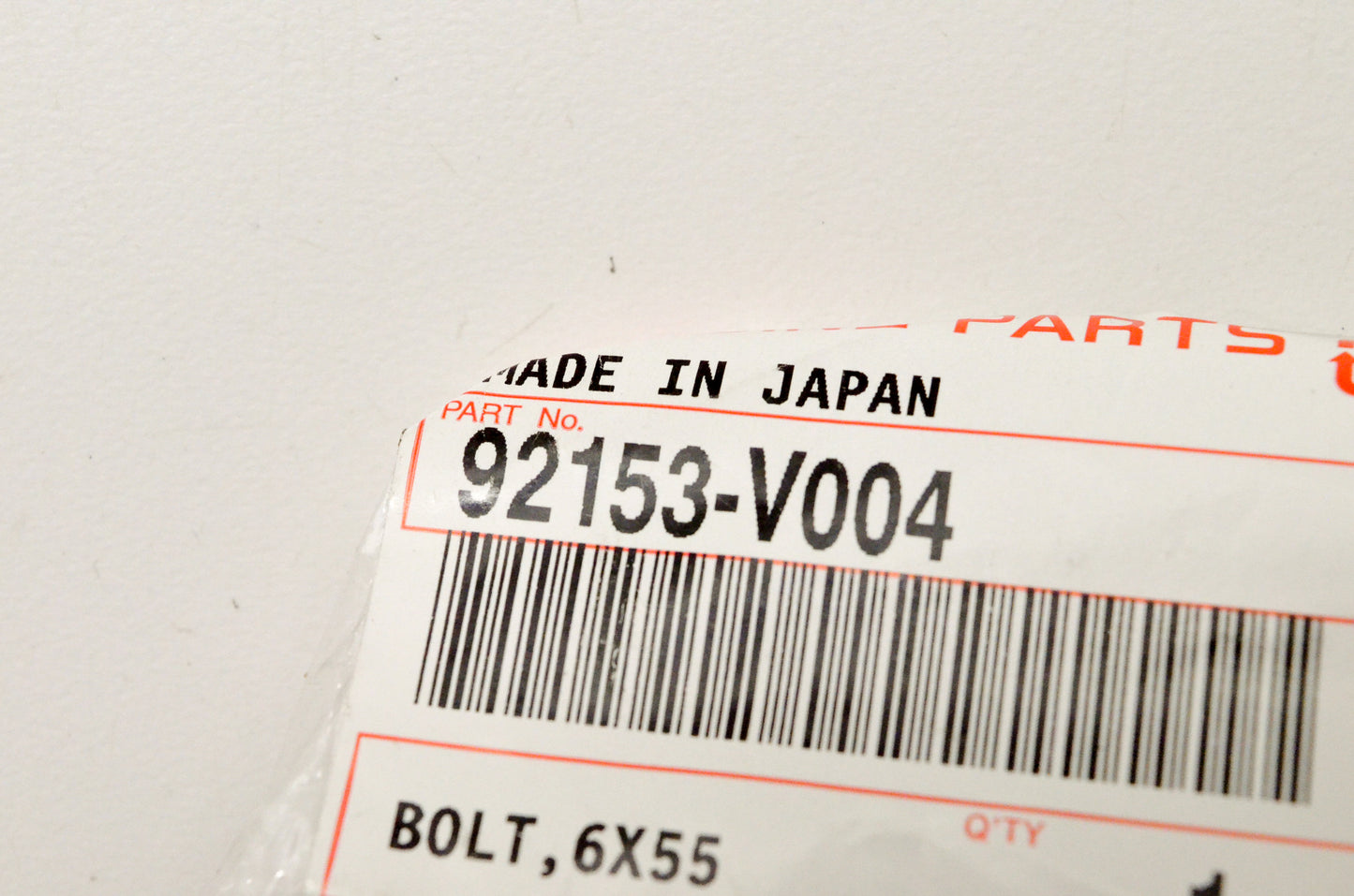 OEM Kawasaki 92153-V004 6X55 Bolt NOS