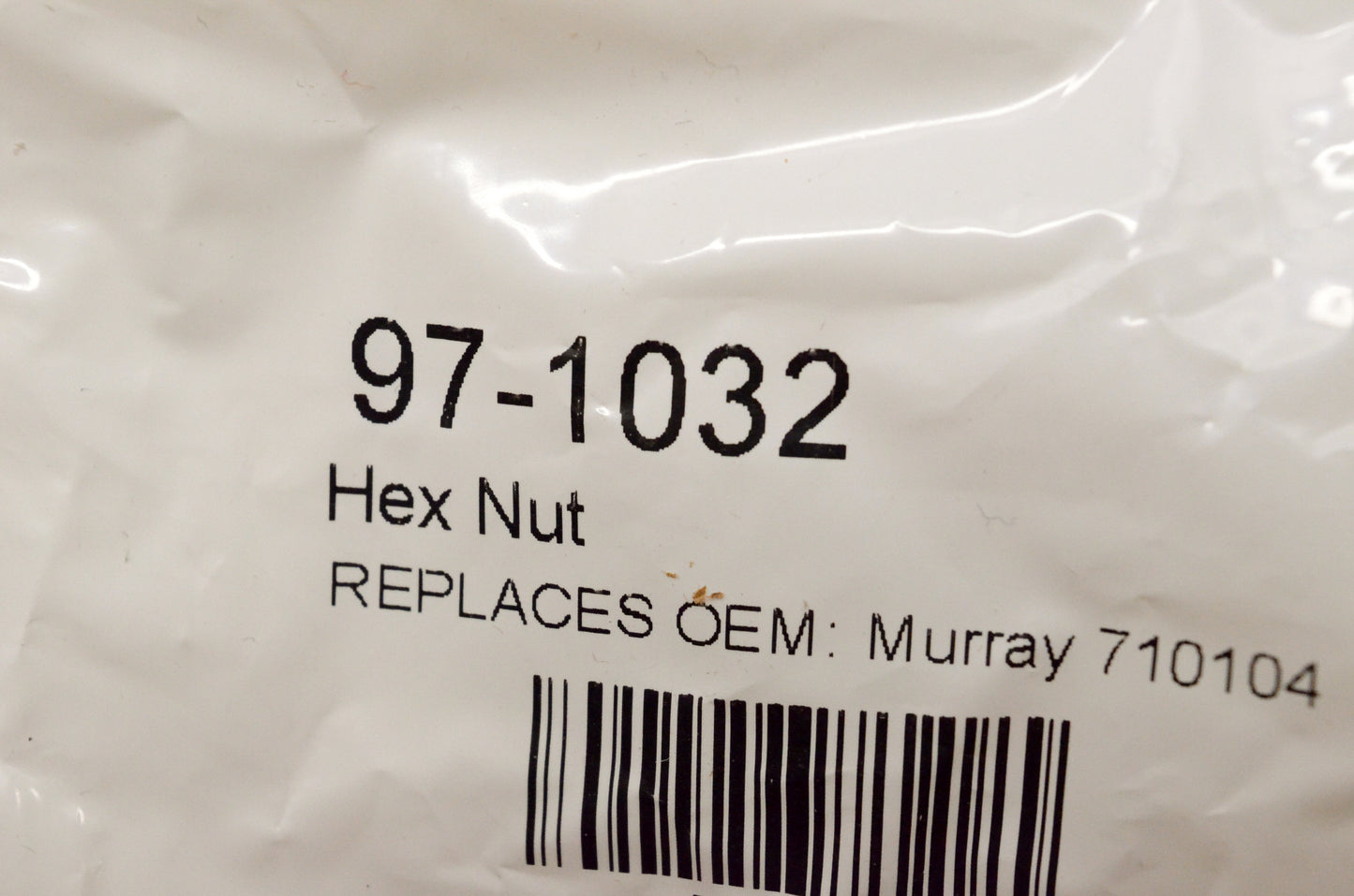 Tewarehouse 97-1032 Hex Nut QTY 2 NOS