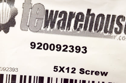 Tewarehouse 92009-2393 5x12 Screw NOS