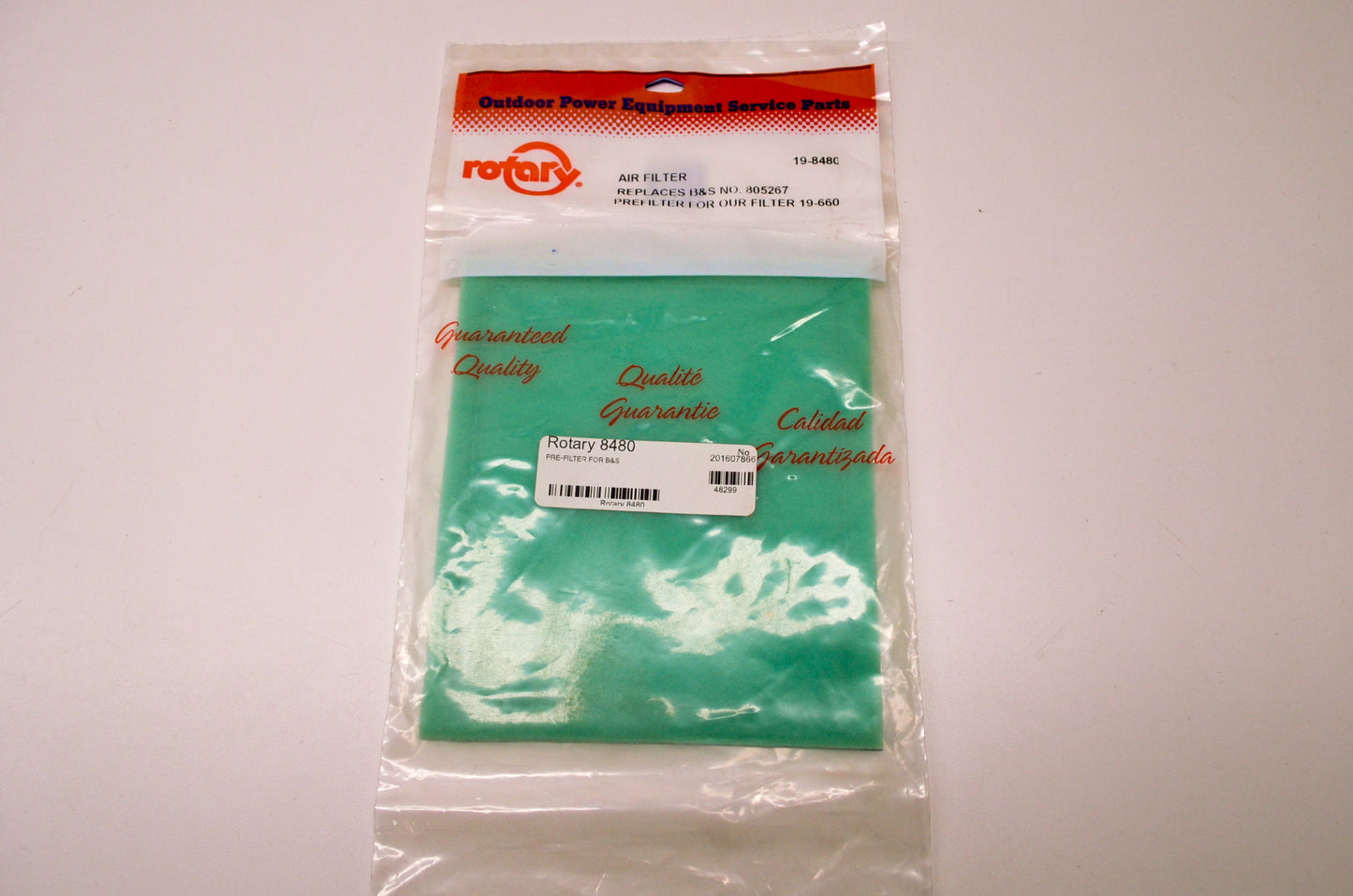 Rotary 19-8480, 805267 Pre Filter NOS