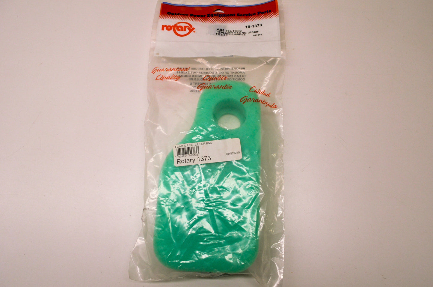 Rotary 19-1373, 270528 Foam Air Filter NOS