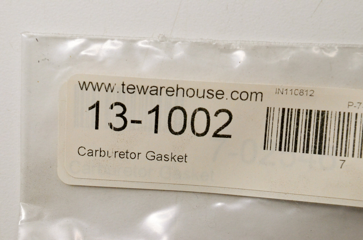 Tewarehouse 13-1002, IN11C812 Carburetor Gasket NOS