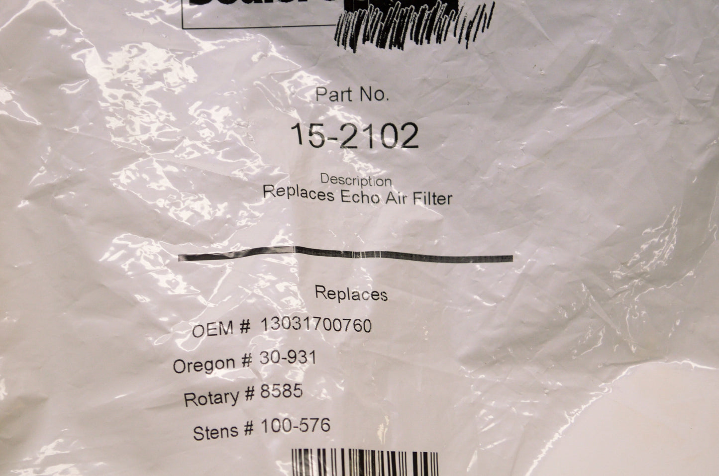 Dealer's Choice 15-2102, 13031700760, 30-931, 8585, 100-576 Air Filter NOS