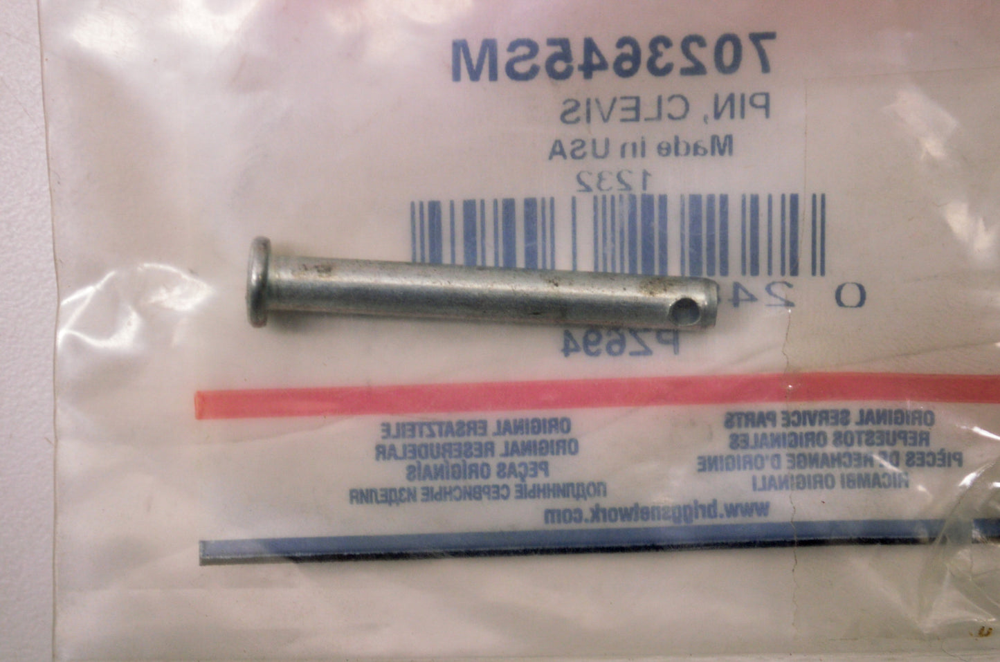 OEM Briggs & Stratton 7023645SM, PZ694 Clevis Pin NOS