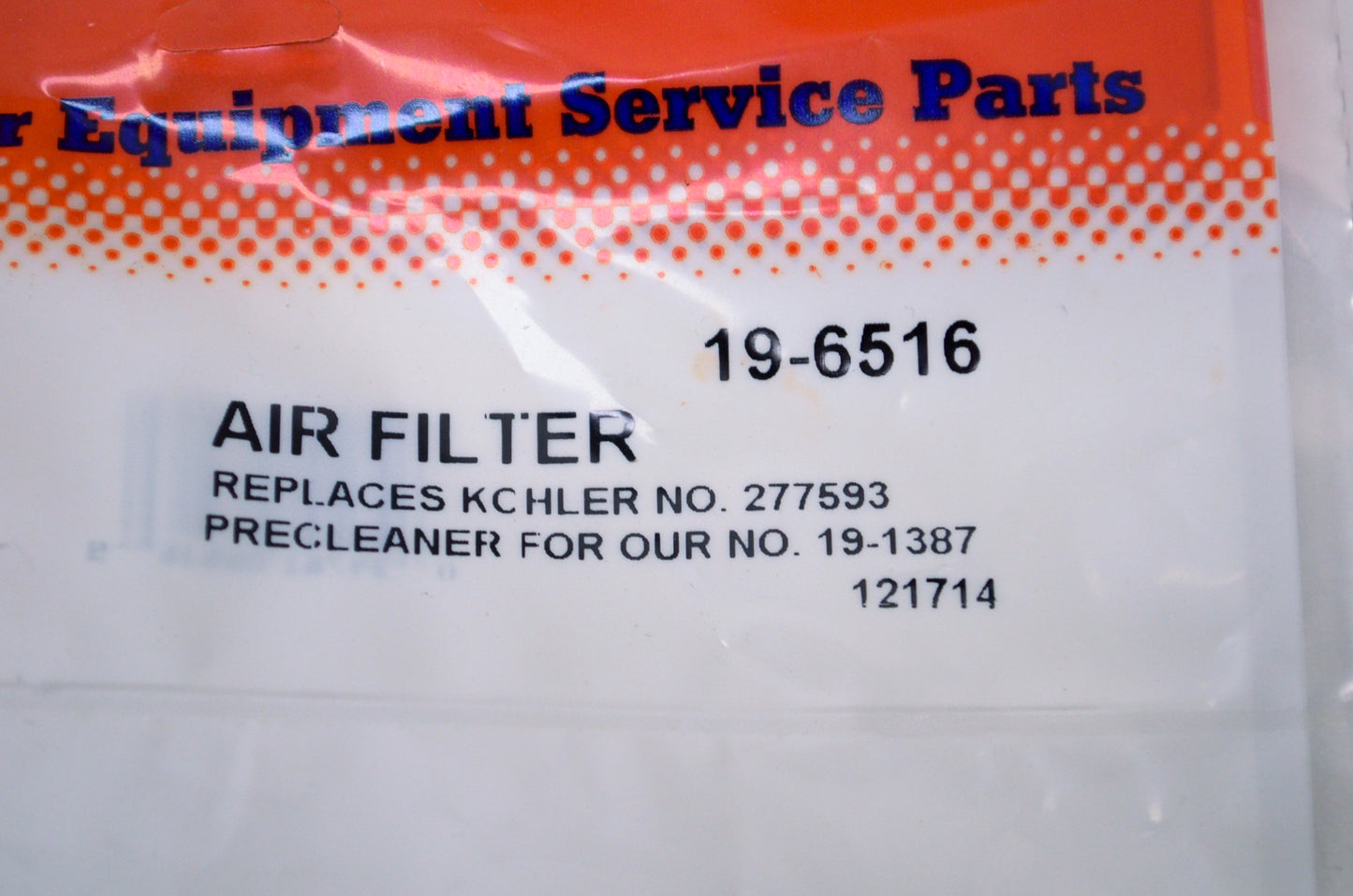 Rotary 19-6516, 277593 Pre-Filter NOS