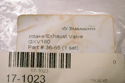 Yamakoyo 36-65, 17-1023 Intake Exhaust Valve Kit NOS