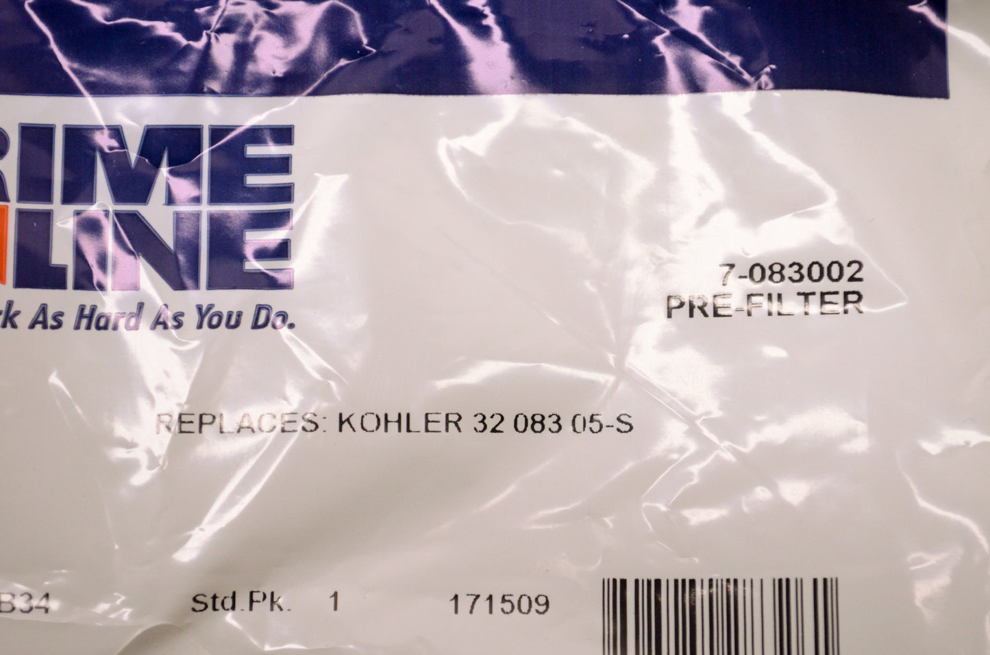 Prime Line 7-083002 Pre-Filter NOS