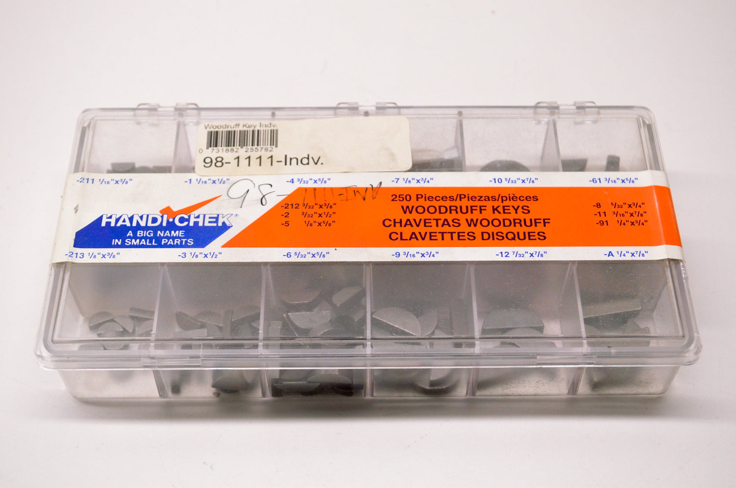 Prime Line 7-03320 Handi-Chek Woodruff Keys Assortment Kit