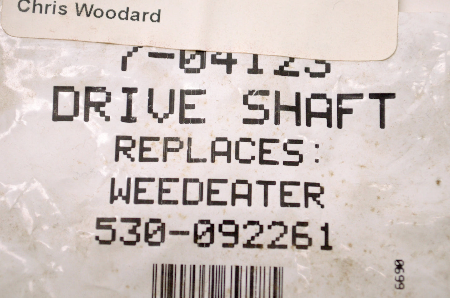 Prime Line 7-04123, 530-092261 Flexible Drive Shaft NOS