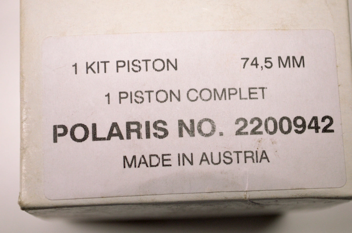 OEM Polaris 2200942 74.5mm Piston NOS