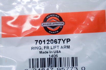 OEM Briggs & Stratton 7012067YP Front Lift Arm Ring NOS