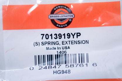 OEM Briggs & Stratton 7013919YP Extension Spring NOS