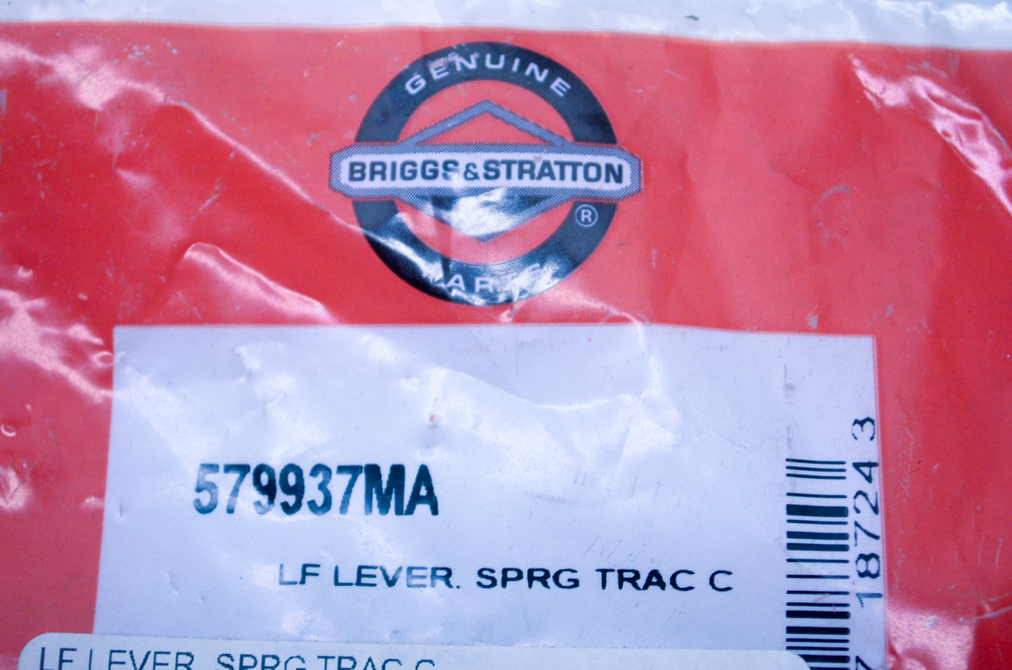OEM Briggs & Stratton 579937MA LF Lever, SPRG TRAC C NOS