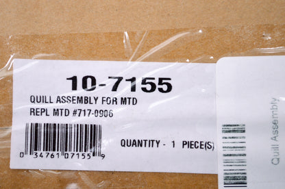 Rotary 1919624, 717-0906, 10-7155 Spindle Assembly NOS