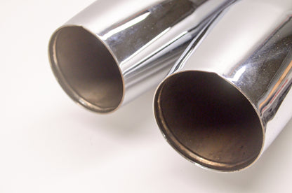 OEM Harley-Davidson 65538-95A, 65539-95A Chrome Exhaust Mufflers Pair