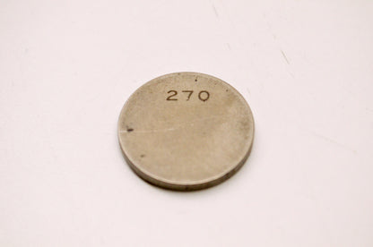 270 Valve Shim 25mm x 2.70mm NOS