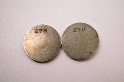 278 Valve Shims 25mm x 2.78mm Qty 2