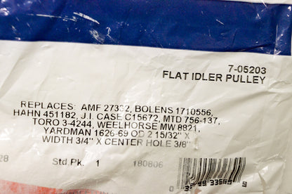 Prime Line 7-05203 Flat Idler Pulley NOS
