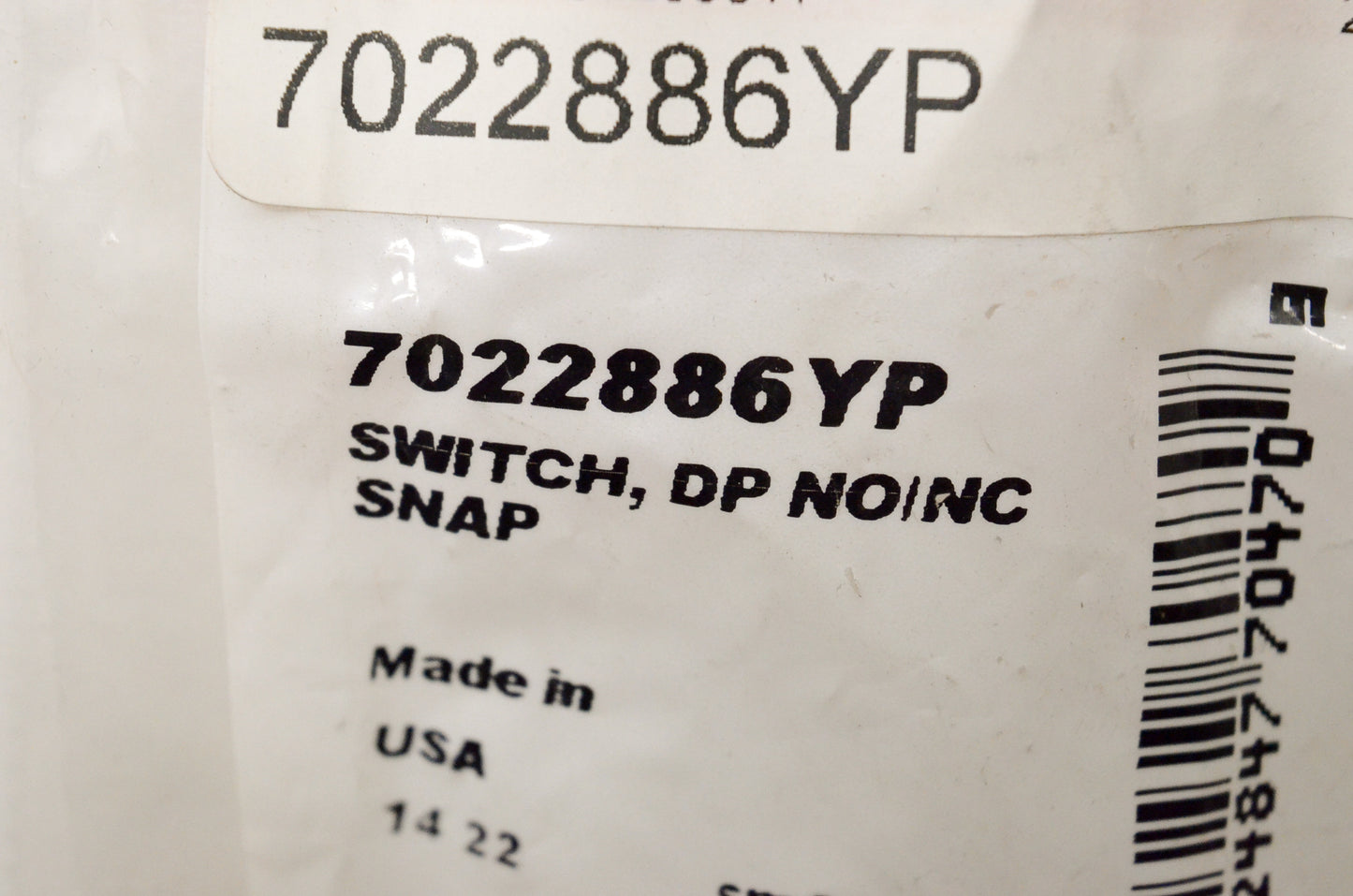 DP NO/NC Snap Switch NOS