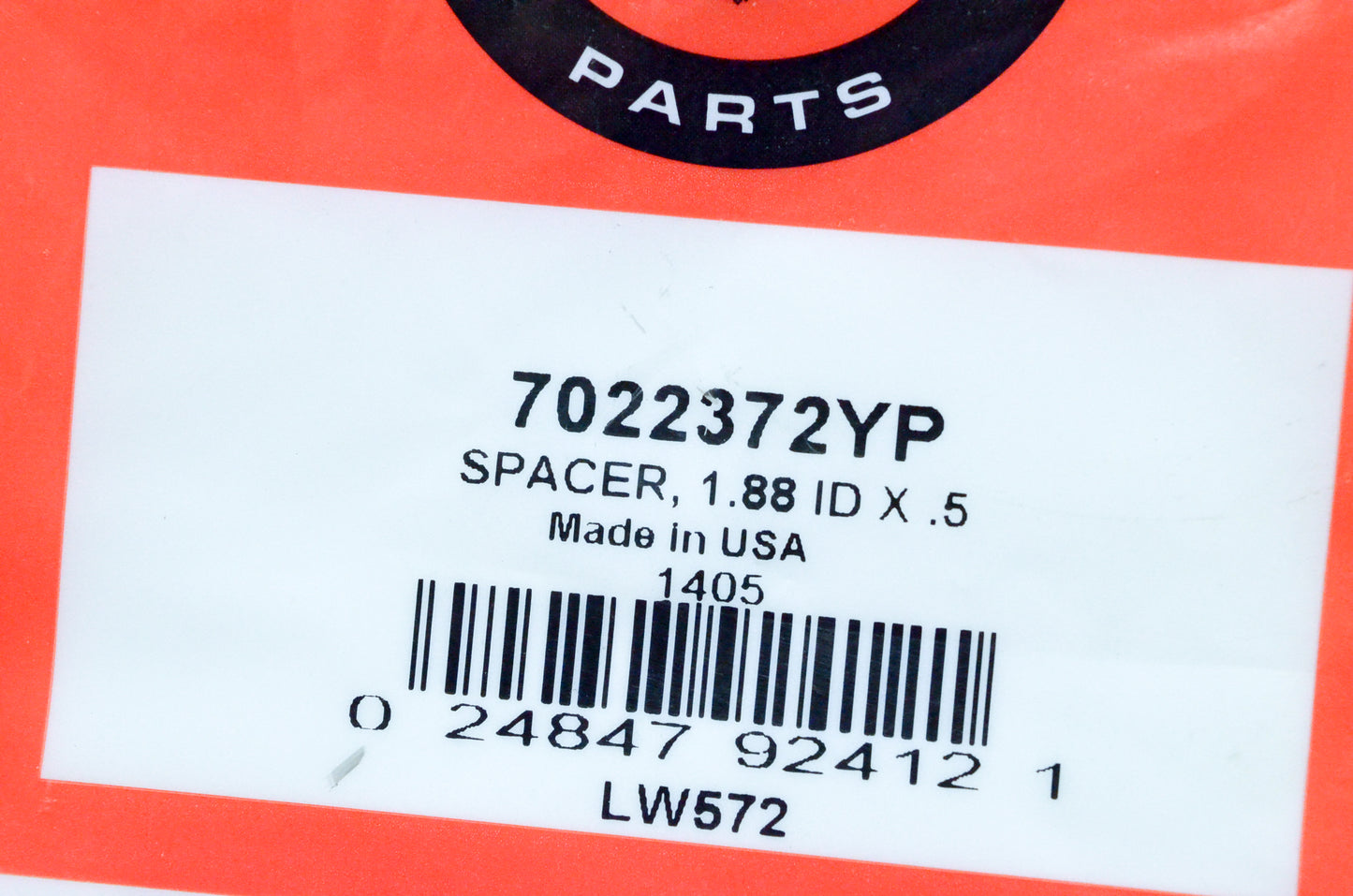 OEM Briggs & Stratton 7022372YP Spacer 1.88 ID X .5 NOS